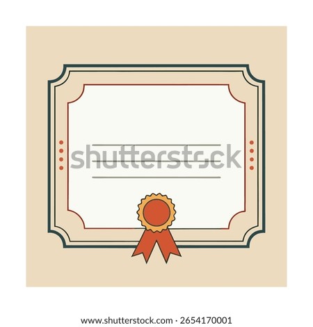 Blank Certificate Border with Minimal Design