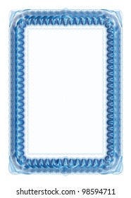 blank certificate frame
