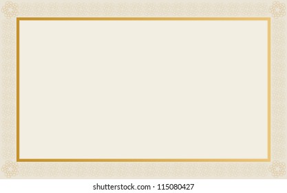 Blank Certificate Template Jpeg Version Available Stock Vector (Royalty ...