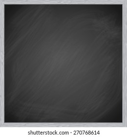 Blank chalkboard background. EPS10 vector illustration.