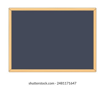 Blank chalkboard isolated vector illustration