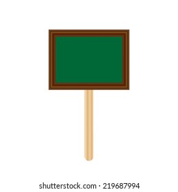 blank chalkboard label isolated, garden sign, tag price