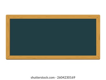 Blank chalkboard ready for creative ideas and lessons in an educational setting. Vector