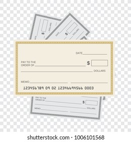 Blank Check Template Check Vector Template Stock Vector (Royalty Free ...