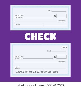 Blank Check Vector. Blank Check Template. Check Vector