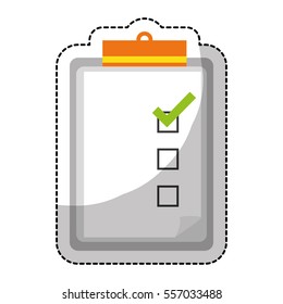 blank checklist on clipboard  icon image vector illustration design 