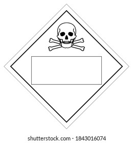 Blank Chemicals Symbol Sign, Vector Illustration, Isolate On White Background, Label .EPS10
