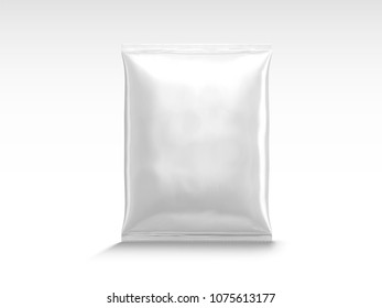 Blank chip package design in 3d illustration isolated on white background