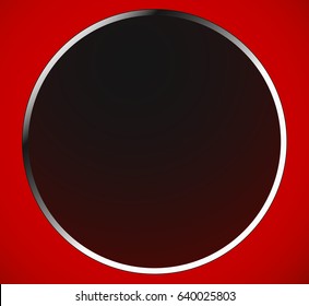 Blank circle button, badge background in several color