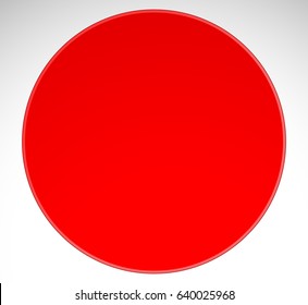 Blank circle button, badge background in several color