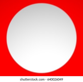 Blank circle button, badge background in several color