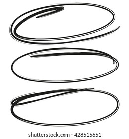 blank circle highlighter set for marking text