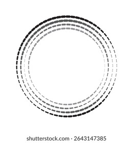 Blank circle icon isolated on white background. Vector illustration. EPS 10