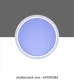blank circle label design , vector