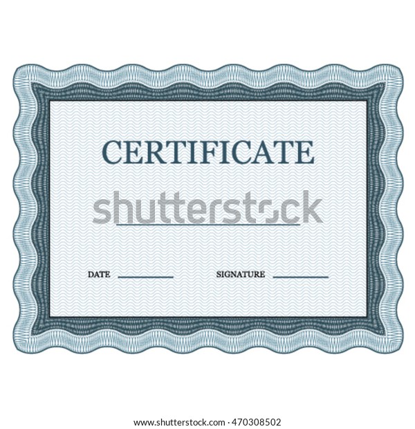 blank classic
certificate decorative
vector