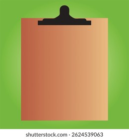 Blank clipboard and beautiful Graphics art. 