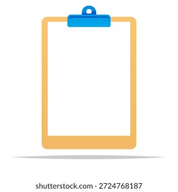 Ilustração isolada do vetor da área de transferência em branco
