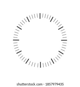 Blank Clock icon isolate on white background.