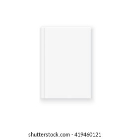 blank closed book isolated on white background. vector magazine, book, brochure mockup.
vector eps 10