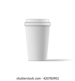 Blank Coffee Paper Cup Realistic Mockup