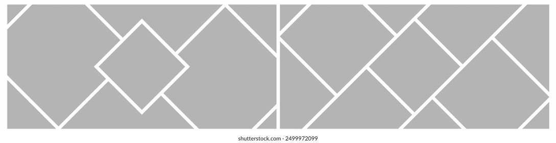 Blank collage frame template for photos and images