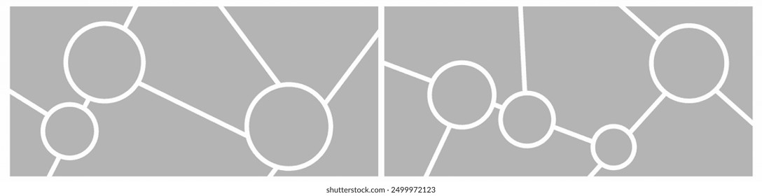 Blank collage frame template for photos and images