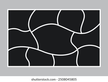 Blank collage frame template for photos and images