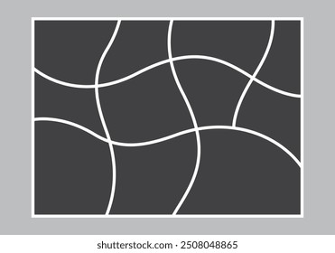 Blank collage frame template for photos