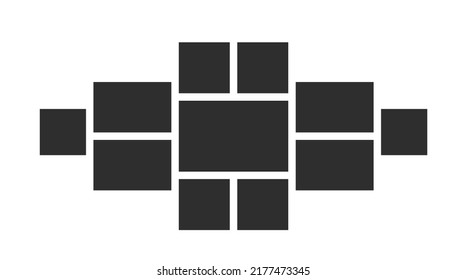 blank college frame photo part or picture Vector mockup. frame. picture college. picture frames.