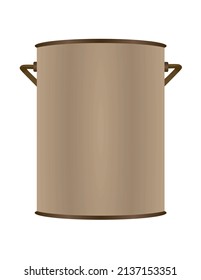 Blank color bucket. vector illustration