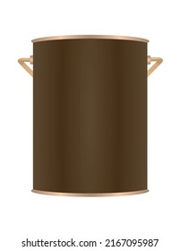 Blank color bucket. vector illustration