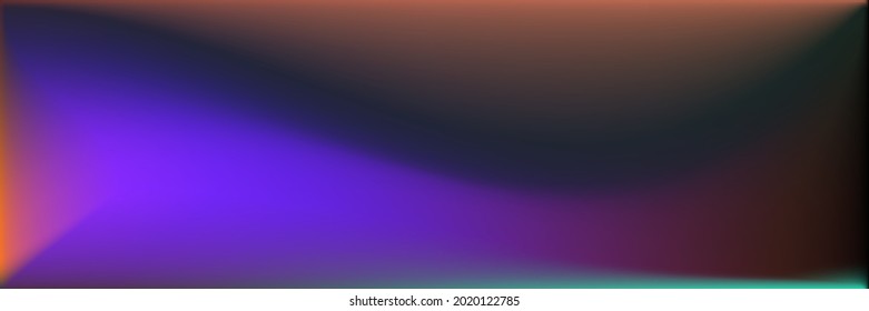 Blank Color Wavy Gradient Mesh. Multicolor Sea Wavy Gradient Mesh. Ocean Neon Water Smooth Surface Illustration. Colorful Bright Smooth Surface Backdrop. Rainbow  Vivid Original Background.