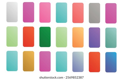 Blank colored button templates. Rounded shapes design