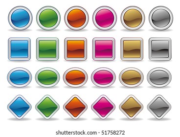 conjunto de iconos de color blanco en fondo blanco