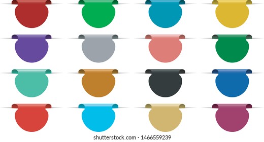 blank colored paper tags for the web
