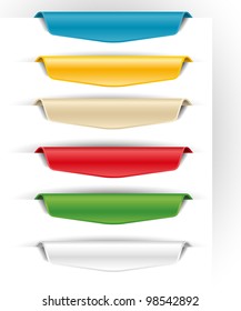 blank colored paper tags for the web