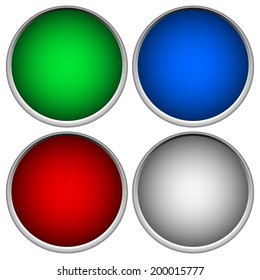 Blank colorful circles