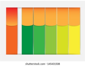 Blank colorful modern banner business step data ,vector