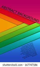 blank colorful paper sheets, vector background