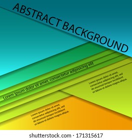 blank colorful paper sheets, vector background