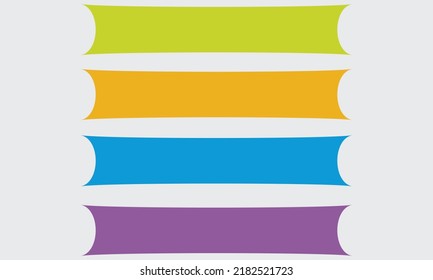 Blank Colorful Shape vector For Text banner  Design 
