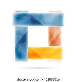 Blank colorful stripes. Business geometric style infographics background. Vector illustration