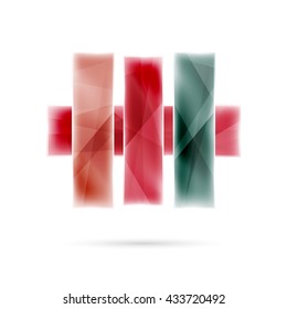 Blank colorful stripes. Business geometric style infographics background. Vector illustration