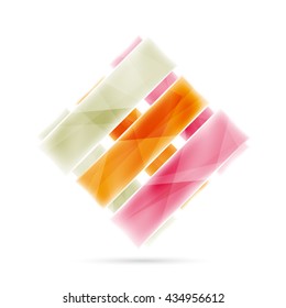 Blank colorful stripes. Business geometric style infographics background. Vector illustration