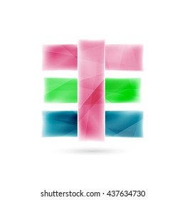 Blank colorful stripes. Business geometric style infographics background. Vector illustration