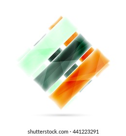 Blank colorful stripes. Business geometric style infographics background. Vector illustration