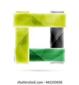 Blank colorful stripes. Business geometric style infographics background. Vector illustration