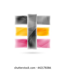 Blank colorful stripes. Business geometric style infographics background. Vector illustration
