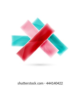 Blank colorful stripes. Business geometric style infographics background. Vector illustration