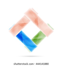 Blank colorful stripes. Business geometric style infographics background. Vector illustration